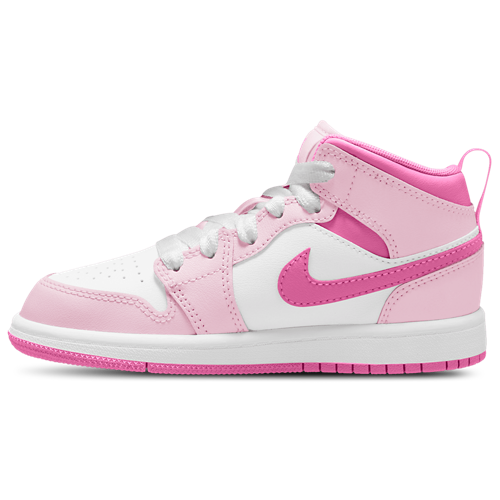 Girls' Preschool AJ 1 Mid Pink Foam/China Rose/Pink Foam - View 2