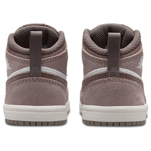 Boys' Toddler AJ 1 Mid Summit White/Enigma Stone/Olive Grey - View 3