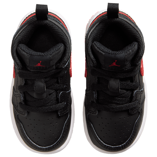 Girls' Toddler AJ 1 Mid Black/Univ Red/White - View 4