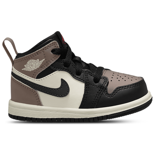 Girls' Toddler AJ 1 Mid Black/Phantom/Univ Red - View 1