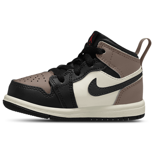 Girls' Toddler AJ 1 Mid Black/Phantom/Univ Red - View 2