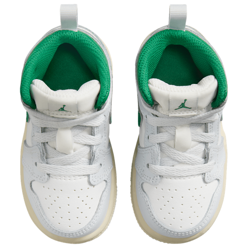 Boys' Toddler AJ 1 Mid Summit White/Pine Green - View 4