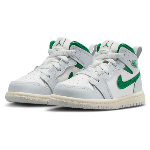 Boys' Toddler AJ 1 Mid Summit White/Pine Green - View 6
