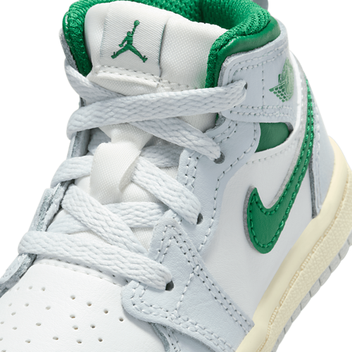 Boys' Toddler AJ 1 Mid Summit White/Pine Green - View 7