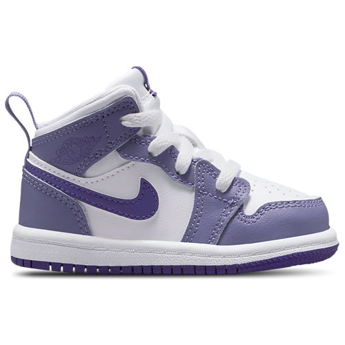 Boys' Toddler AJ 1 Mid Purple/White/Purple - View 1