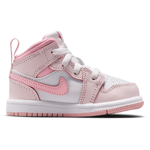 Girls' Toddler AJ 1 Mid Pearl Pink/Medium Soft Pink/White - View 1