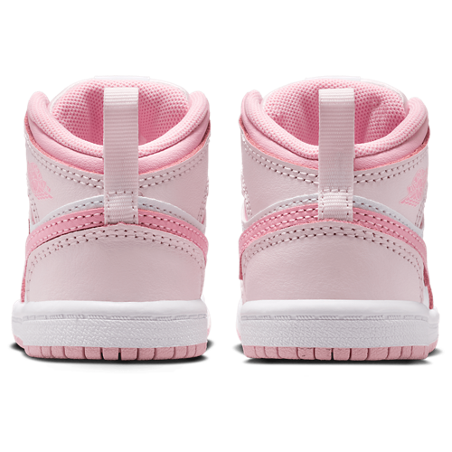 Girls' Toddler AJ 1 Mid Pearl Pink/Medium Soft Pink/White - View 3