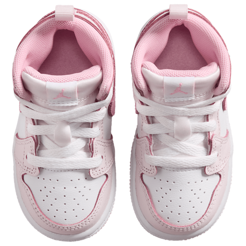 Girls' Toddler AJ 1 Mid Pearl Pink/Medium Soft Pink/White - View 4