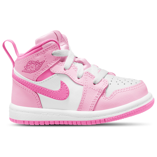 Girls' Toddler AJ1 Mid China Rose/Pink Foam/Pink Foam - View 1