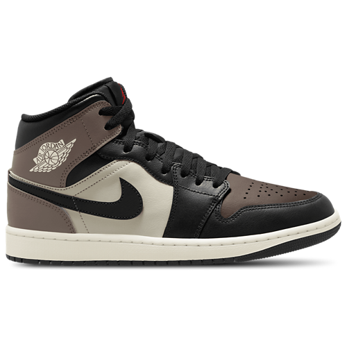 Men's AJ 1 Mid Black/Phantom/Palomino - View 1