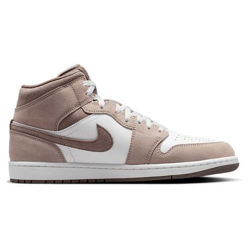 Men's AJ 1 Mid Enigma Stone/Olive Gray/Summit White - View 1