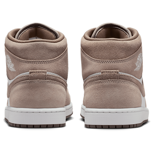 Men's AJ 1 Mid Enigma Stone/Olive Gray/Summit White - View 3