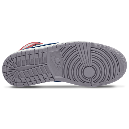 AJ 1 Mid True Blue/Red/Summit White - View 4