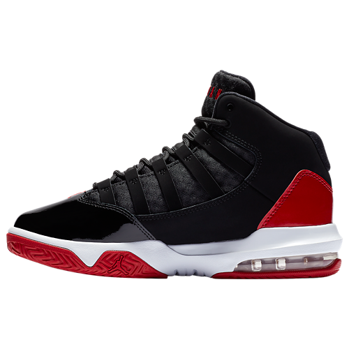Boys' Grade School Max Aura Black/Gym Red/Black - View 2
