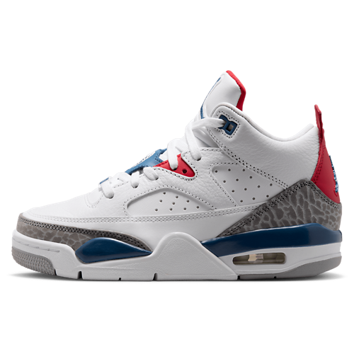 Boys' Grade School Son of Mars Low White/True Blue/Varsity Red - View 2