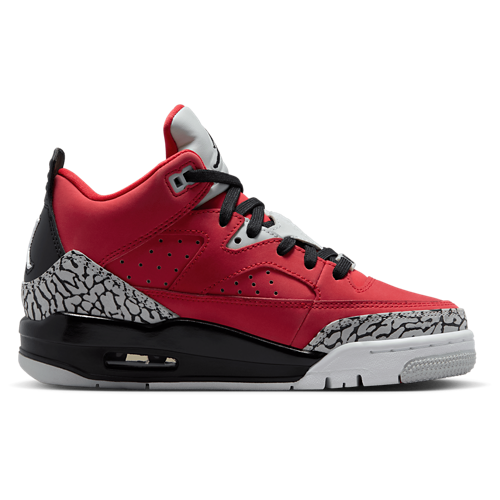 Boys' Grade School Son of Mars Low Black/Grey Mist/Fire Red - View 1