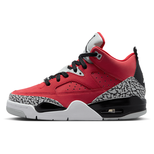 Boys' Grade School Son of Mars Low Black/Grey Mist/Fire Red - View 2