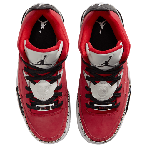 Boys' Grade School Son of Mars Low Black/Grey Mist/Fire Red - View 4