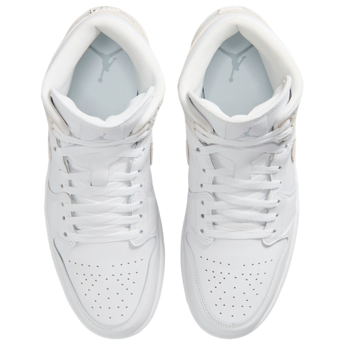 AJ 1 Mid SE White/Silver/White - View 4