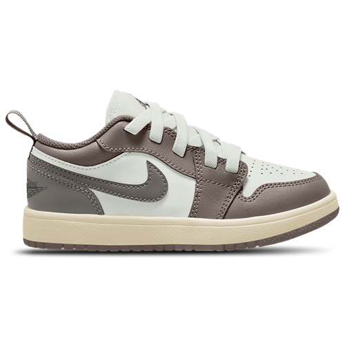 Boys' Preschool AJ 1 Low Olive Grey/Summit White/Enigma Stone - View 1