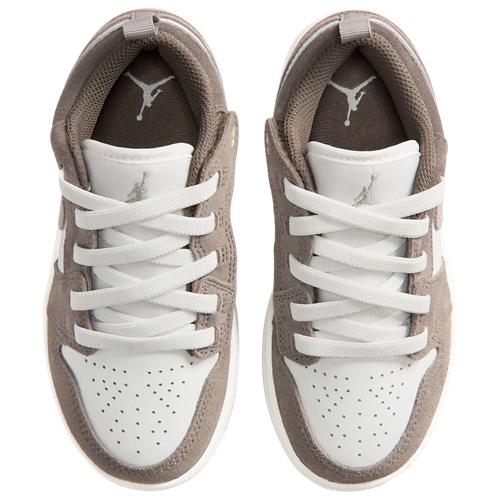 Boys' Preschool AJ 1 Low Olive Grey/Summit White/Enigma Stone - View 4