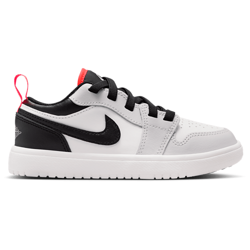 Boys' Preschool AJ 1 Low Black/Summit White/Grey - View 1