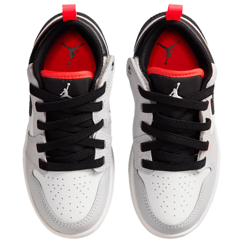 Boys' Preschool AJ 1 Low Black/Summit White/Grey - View 4