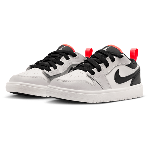 Boys' Preschool AJ 1 Low Black/Summit White/Grey - View 6