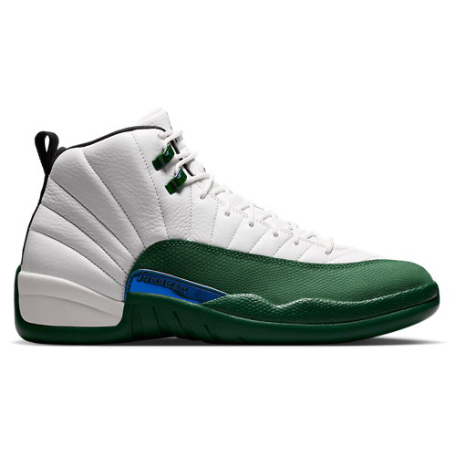 Men's Retro 12 White/Green/Gold - View 1