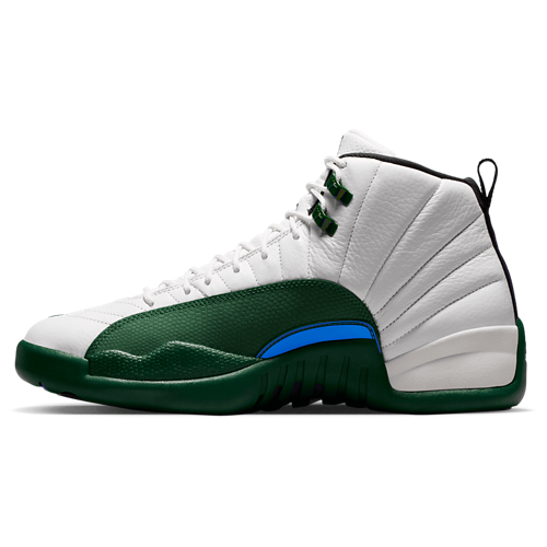 Men's Retro 12 White/Green/Gold - View 2