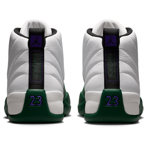 Men's Retro 12 White/Green/Gold - View 3