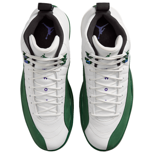 Men's Retro 12 White/Green/Gold - View 4