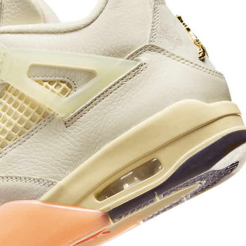 Women's 4 Retro Metallic Gold/Muslin/Coconut Milk - View 8