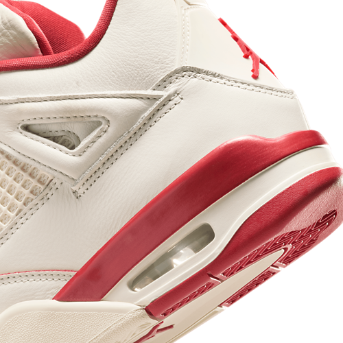 Women's 4 Retro Red/White - View 8