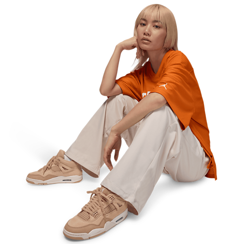 Women's 4 Retro Hemp/Light Orewood Brown - View 9