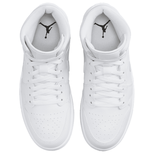 AJ 1 Mid 365 White/White/White - View 4