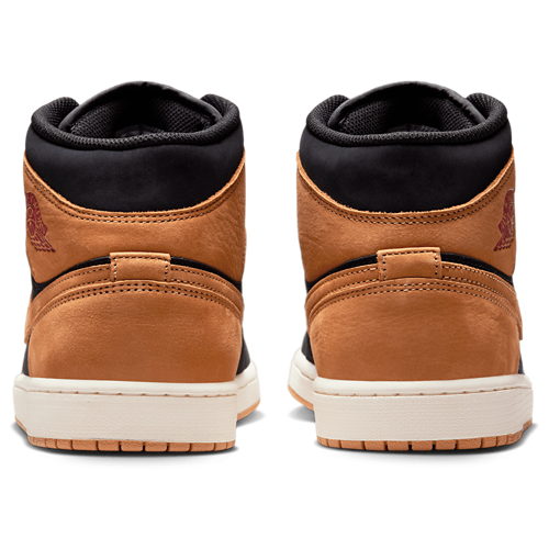 Men's 1 Mid SE Flax/Black/Varsity Red - View 3