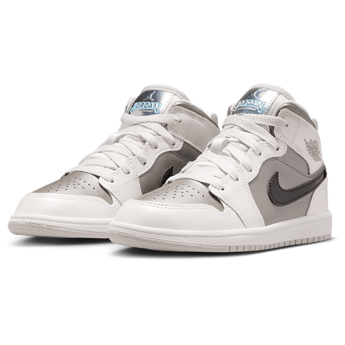 Boys' Preschool AJ 1 Mid SE Uni Photon Dust/Blue Chill - View 6