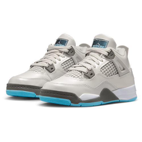 Boys' Preschool Retro 4 Photon Dust/Blue Chill/Flat Pewter - View 6
