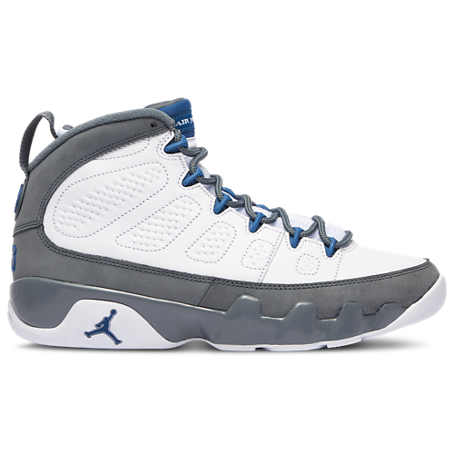 Retro 9 White/Flint Grey/French Blue - View 1