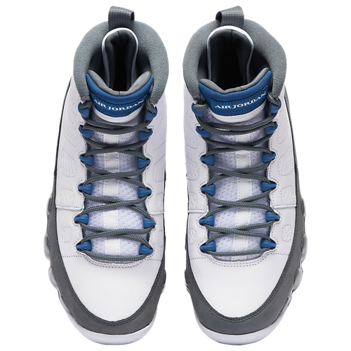 Retro 9 White/Flint Grey/French Blue - View 4