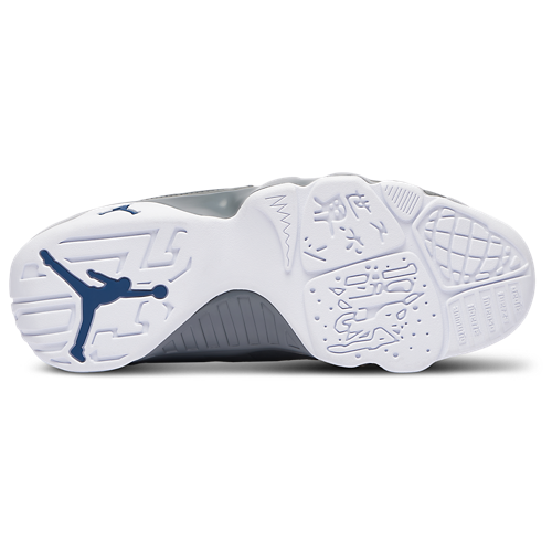 Men's Retro 9 White/Flint Grey/French Blue - View 5