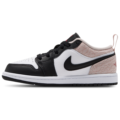 Boys' Preschool AJ1 Low Black/Team Red/White - View 2
