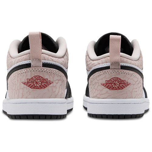 Boys' Preschool AJ1 Low Black/Team Red/White - View 3
