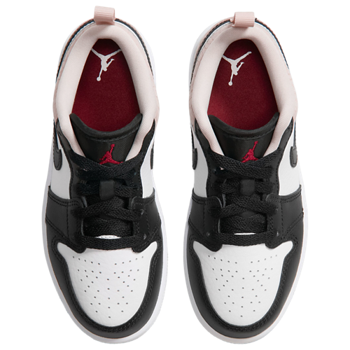 Boys' Preschool AJ1 Low Black/Team Red/White - View 4
