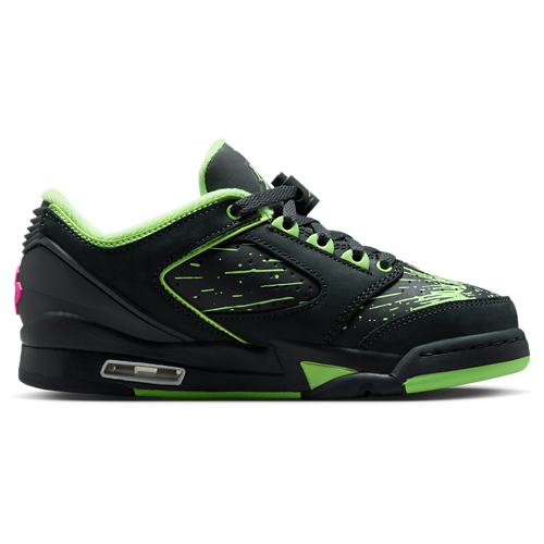 Boys' Grade School Sixty Plus Low Anthracite/Anthracite/Lime Blast - View 1