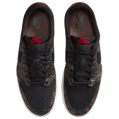 Men's AJ 1 Retro Low OG LS University Red/Black/Palomino - View 4