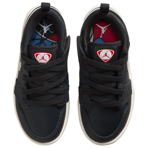 Boys' Preschool AJ 1 Low ALT SE Off Noir/Sail/University Red - View 4
