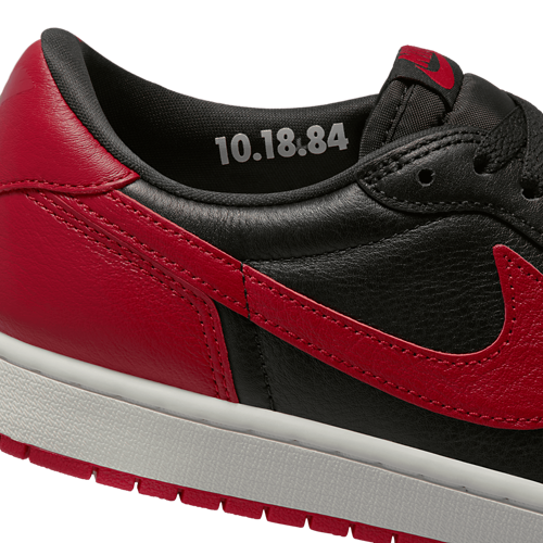 AJ 1 Retro Low OG 2 Black/Black/Varsity Red - View 10