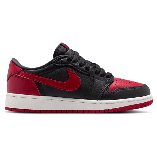 Boys' Grade School AJ 1 Retro Low OG Black/Red/White - View 1